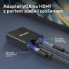 Adapter konwerter VGA do HDMI FullHD 1080p | Unitek