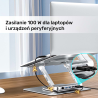 Podstawka pod laptopa z hubem USB-C 4K PD 100W | Unitek D1109B01