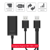 Aktywny przedłużacz USB 2.0 20m czarny | Unitek Y-279
