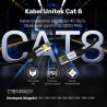 Kabel Ethernet RJ45 LAN Patchcord Cat.8 S/FTP 1m | Unitek