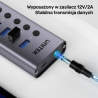 Hub USB 3.0 7w1 z przełącznikami portów 5Gbps | Unitek H1314A