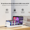 Stacja ładująca 10x USB-A 2.4A 60W biała | Unitek