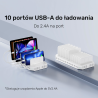 Stacja ładująca 10x USB-A 2.4A 60W biała | Unitek