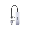 Hub USB-C / USB-A 5w1 Czytnik SD MicroSD | Unitek uHUB P5+