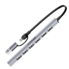 Hub USB-C / USB-A 7w1 5Gbps rozdzielacz | Unitek H1209AGY01