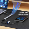 Hub USB-C / USB-A 7w1 5Gbps rozdzielacz | Unitek H1209AGY01