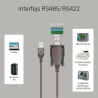 Konwerter adapter USB 2.0 do RS422 RS485 FTDI 1,5m | Unitek