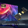 Adapter kątowy płaski HDMI 2.1 8K 90° i 270° 2 szt. | Unitek