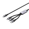 Kabel przewód ładujący USB 3w1 1,5m | Unitek C14101AGY01-1.5M