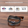 Kabel USB-C do USB-C PD 100W kątowy 90° podwójny 0,5m | Unitek