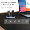 Stacja dokująca klonująca USB4 M.2 SSD 4-kieszeniowa | Unitek