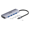 Hub USB-C 4w1 4x USB-A 10Gbps rozdzielacz | Unitek H1112EGY01