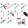 Wtyki złącza modularne RJ45 Cat.7 FTP 50 szt. | Unitek OT1094ATP01