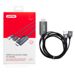 Kabel adapter USB do HDMI Android iOS Full HD | Unitek M1104A