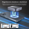 Magnetyczna obudowa kieszeń M.2 NVMe/SATA SSD | Unitek SolidForce