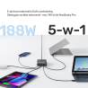Wieloportowa ładowarka sieciowa GaN 5 portów 188W | Unitek