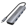 Hub USB-C 5w1 3x USB-A SD/microSD PD 100W | Unitek H1107C
