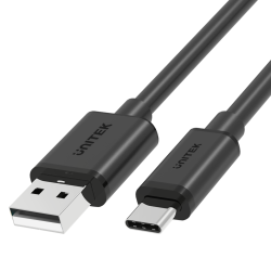 Kabel przewód USB-A do USB-C 3m czarny | Unitek C14069BK