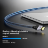 Kabel przewód HDMI 2.1 8K LUX w oplocie 10m | Unitek