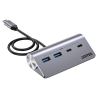 Hub rozdzielacz aluminiowy USB-A/USB-C 4 porty 5Gbps | Unitek