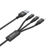 Kabel ładujący 3w1 USB do USB-C Micro-USB Lightning | Unitek
