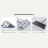 Hub rozdzielacz aluminiowy USB-A/USB-C 4 porty 5Gbps | Unitek