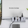 Hub rozdzielacz aluminiowy USB-A/USB-C 4 porty 5Gbps | Unitek