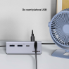 Hub rozdzielacz aluminiowy USB-A/USB-C 4 porty 5Gbps | Unitek