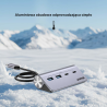 Hub rozdzielacz aluminiowy USB-A/USB-C 4 porty 5Gbps | Unitek