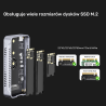 Aktywna obudowa kieszeń M.2 NVMe SSD USB4 40Gbps | Unitek