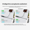 Silikonowy kabel rozgałęźnik 2w1 USB-C do 2x USB-C PD 100W 1,8m | Unitek