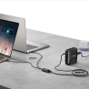 Silikonowy kabel rozgałęźnik 2w1 USB-C do 2x USB-C PD 100W 1,8m | Unitek