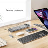 Regulowana podstawka pod laptopa z hubem USB-C 4K | Unitek