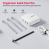 Zestaw silikonowych opasek do kabli 5 szt. | Unitek FlexiTie
