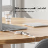 Zestaw silikonowych opasek do kabli 5 szt. | Unitek FlexiTie