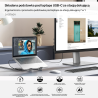 Regulowana podstawka pod laptopa z hubem USB-C 4K | Unitek