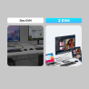 Przełącznik KVM USB-C HDMI z transferem plików | Unitek D1118