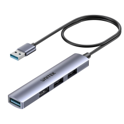 Kompaktowy hub rozdzielacz USB-A 4w1 5Gbps | Unitek H1208C