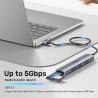 Kompaktowy hub rozdzielacz USB-A 4w1 5Gbps | Unitek H1208C