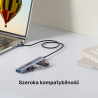 Kompaktowy hub rozdzielacz USB-A 4w1 5Gbps | Unitek H1208C