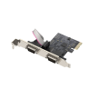 Karta kontroler PCI-E do 2x RS-232 COM | Unitek Y-7504BBK01