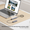 Kompaktowy hub rozdzielacz USB-A 4w1 5Gbps | Unitek H1208C
