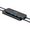 Hub USB z przełącznikiem KVM 3x USB-A 10Gbps | Unitek U1344A