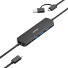 Hub USB z przełącznikiem KVM 3x USB-A 10Gbps | Unitek U1344A