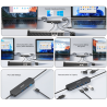 Hub USB z przełącznikiem KVM 3x USB-A 10Gbps | Unitek U1344A