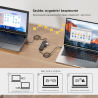 Hub USB z przełącznikiem KVM 3x USB-A 10Gbps | Unitek U1344A