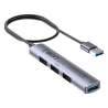 Kompaktowy hub rozdzielacz USB-A 4w1 5Gbps | Unitek H1208C