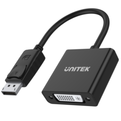 Adapter DisplayPort do DVI czarny | Unitek Y-5118AA