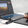 Hub USB 4x USB 3.0 czarny 5Gbps 30cm | Unitek Y-3089