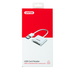 Czytnik kart USB 3.0 SD microSD na 2 karty | Unitek Y-9321